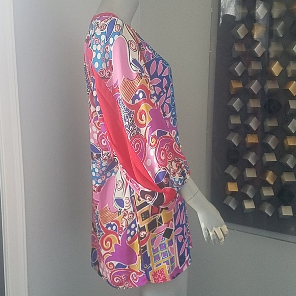 Diane Freis Original Vintage Tunic Abstract - Picture 3 of 7